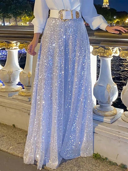 Sequin Jumpsuit (With Tops and Belt)